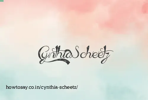 Cynthia Scheetz
