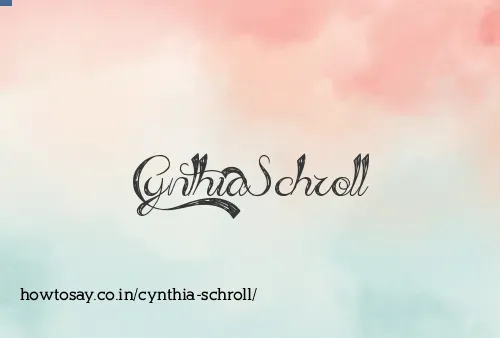 Cynthia Schroll