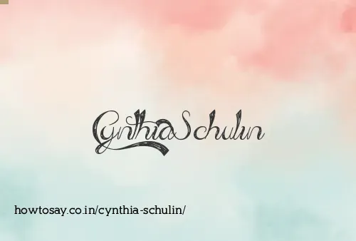 Cynthia Schulin
