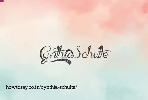Cynthia Schulte