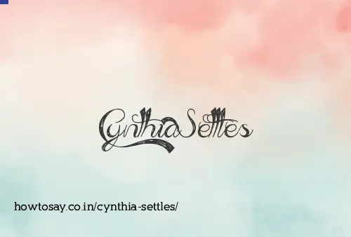 Cynthia Settles