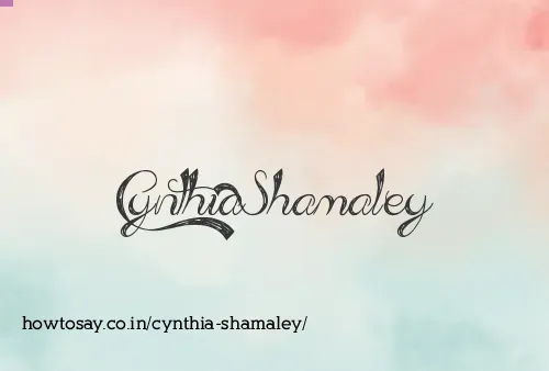 Cynthia Shamaley