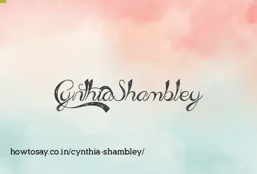 Cynthia Shambley