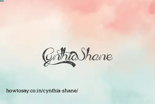 Cynthia Shane