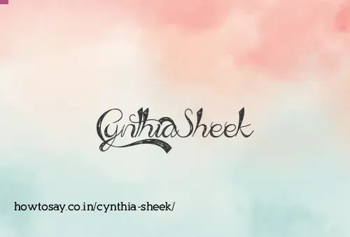 Cynthia Sheek