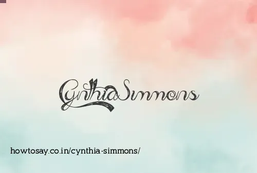 Cynthia Simmons