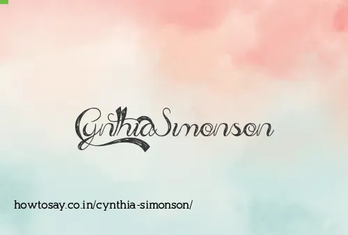 Cynthia Simonson