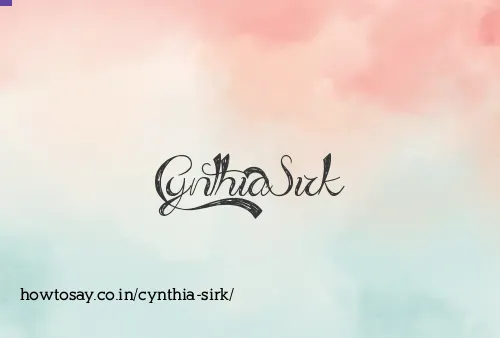 Cynthia Sirk