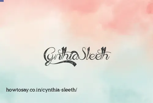 Cynthia Sleeth