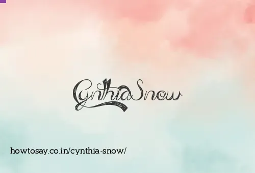 Cynthia Snow