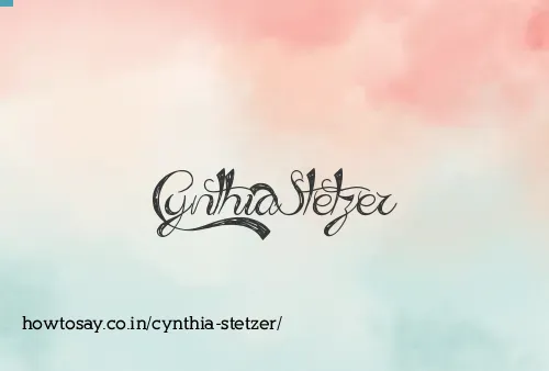 Cynthia Stetzer