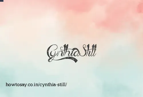 Cynthia Still