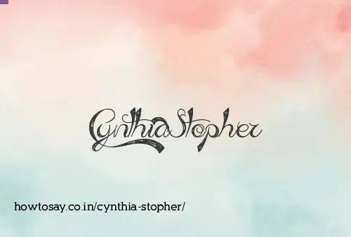 Cynthia Stopher