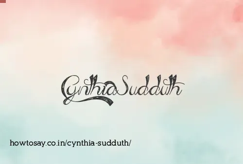 Cynthia Sudduth