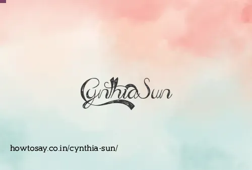 Cynthia Sun
