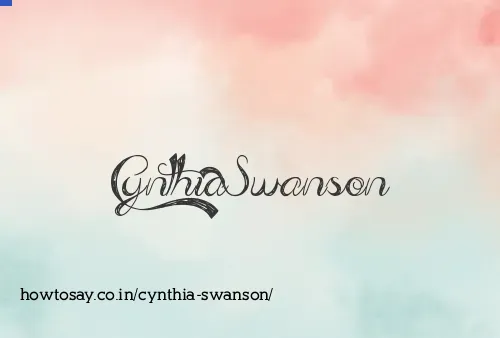 Cynthia Swanson