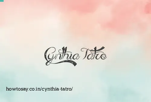 Cynthia Tatro