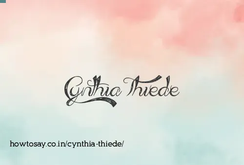 Cynthia Thiede