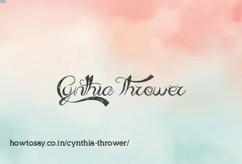 Cynthia Thrower