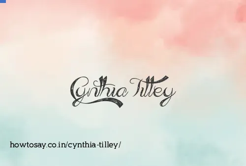 Cynthia Tilley