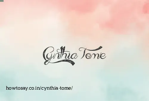 Cynthia Tome