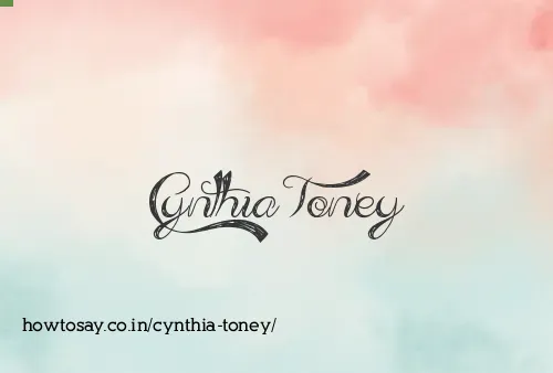 Cynthia Toney