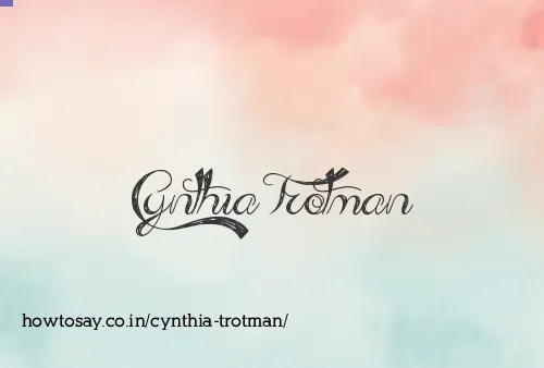 Cynthia Trotman
