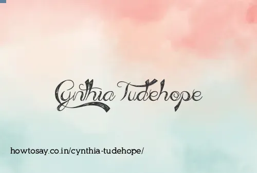 Cynthia Tudehope