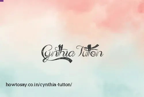 Cynthia Tutton