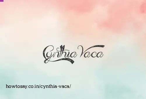 Cynthia Vaca