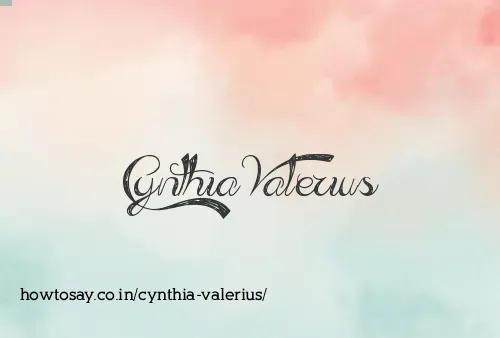 Cynthia Valerius