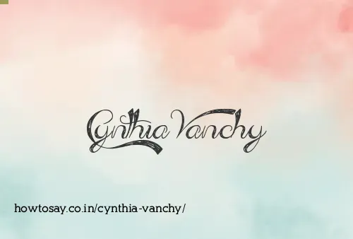 Cynthia Vanchy