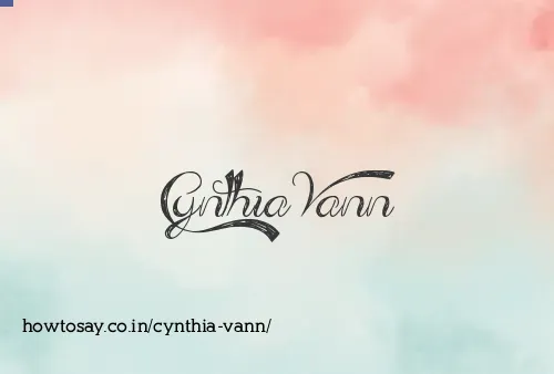 Cynthia Vann