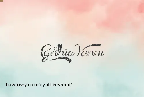 Cynthia Vanni