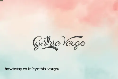 Cynthia Vargo
