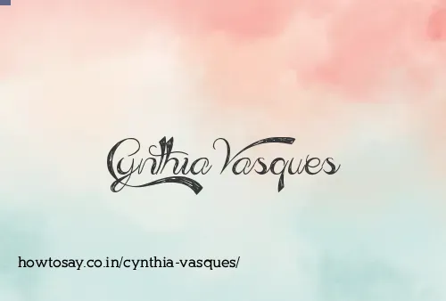 Cynthia Vasques