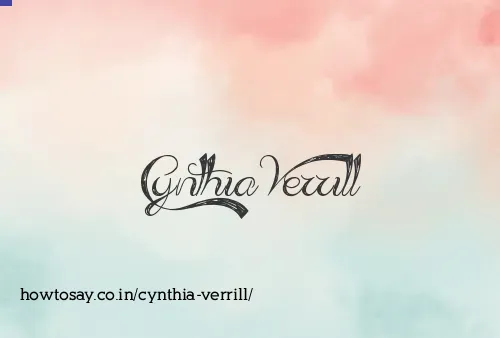 Cynthia Verrill