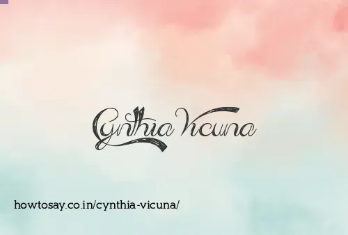 Cynthia Vicuna