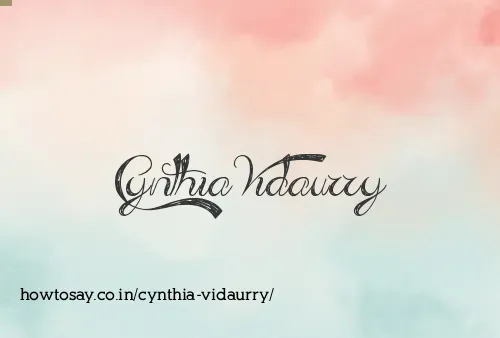 Cynthia Vidaurry
