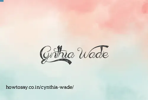Cynthia Wade
