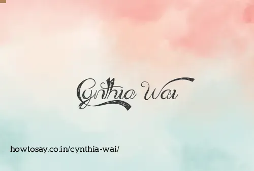 Cynthia Wai