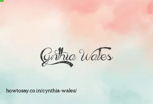 Cynthia Wales