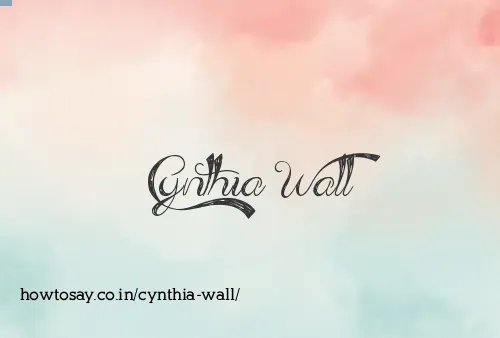 Cynthia Wall