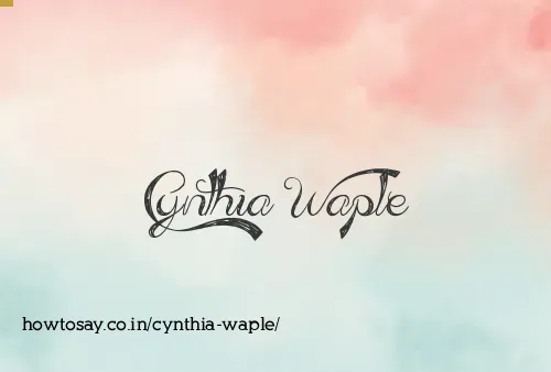 Cynthia Waple