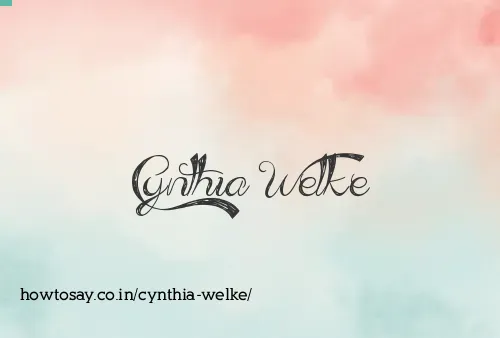 Cynthia Welke