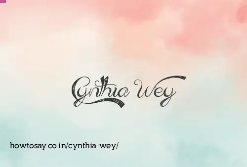 Cynthia Wey