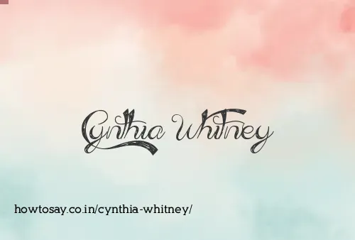 Cynthia Whitney