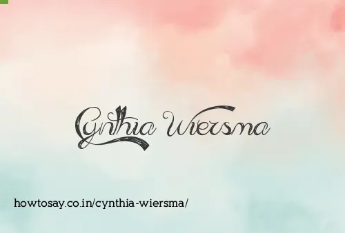 Cynthia Wiersma