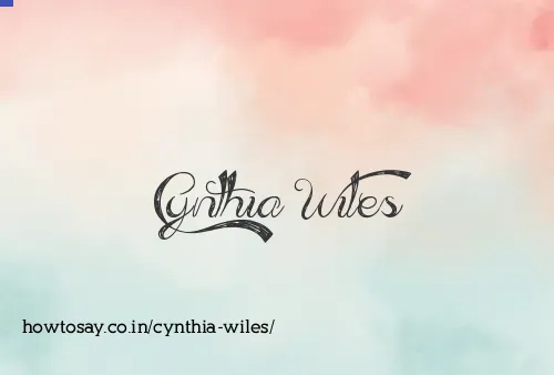 Cynthia Wiles