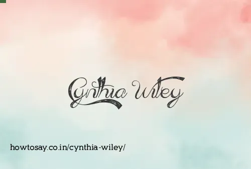 Cynthia Wiley